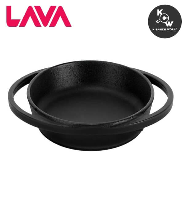 กระทะทรงกลมมีด้ามจับเหล็กหล่อ Lava ECO Y TV 12 ขนาด 12 ซม.